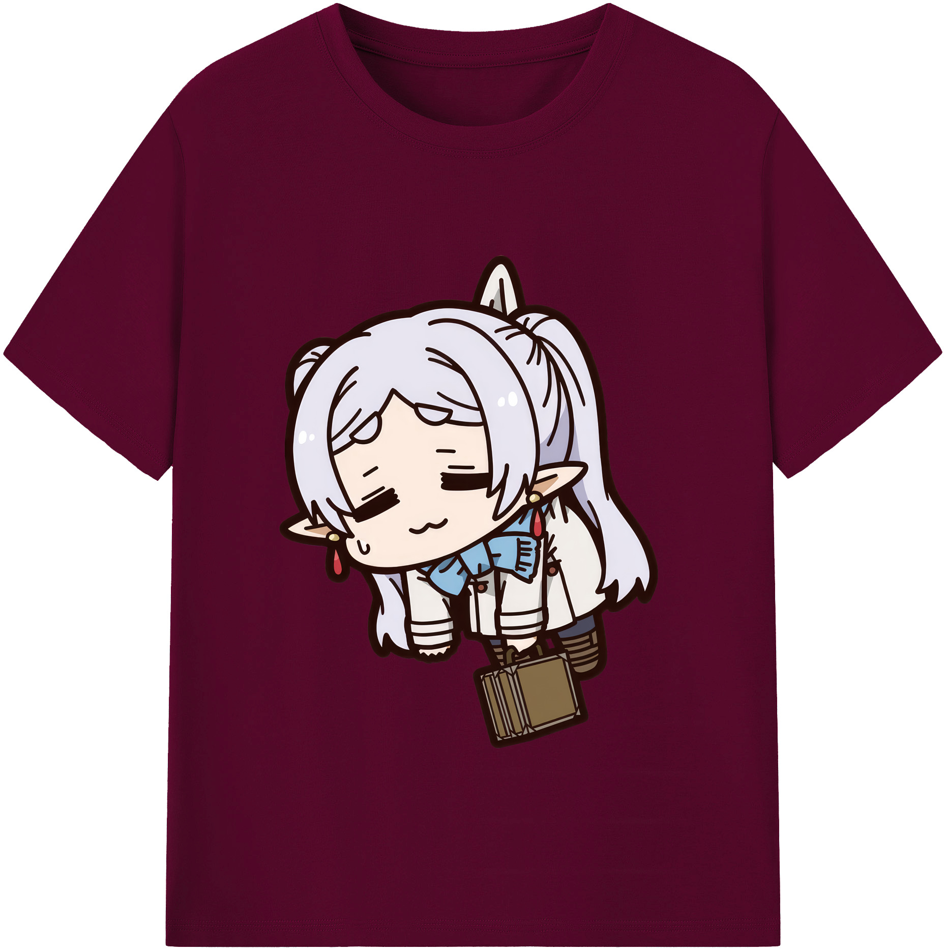 （画像用） 葬送のフリーレン Frieren レディースカジュアルプリントTシャツ（綿100％）